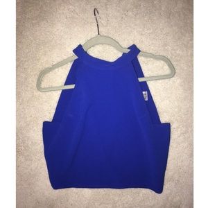 J.O.A Royal Blue Halter Top
